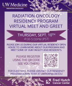 Radiation Oncology Residency Program – Virtual Meet & Greet