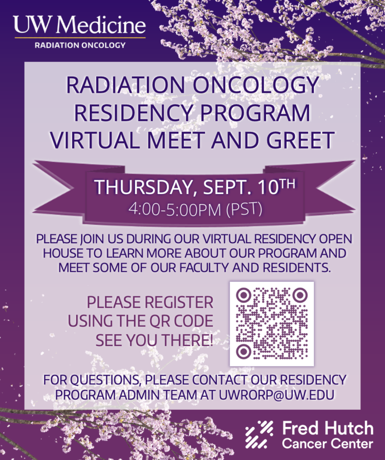 Radiation Oncology Residency Program – Virtual Meet & Greet